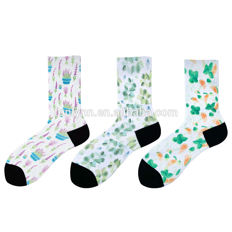 factory sale men custom your own 360 degree digital print socks sublimation cycling socks