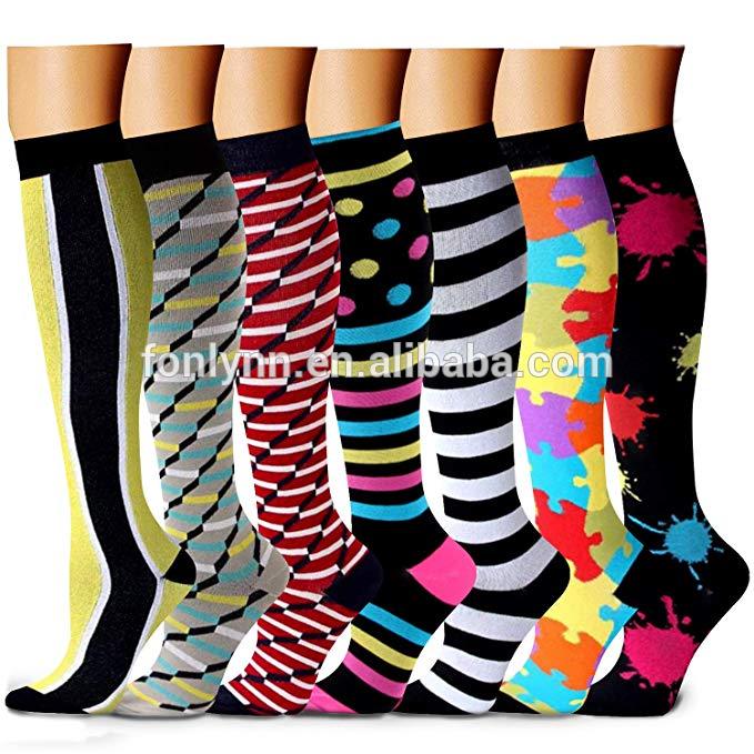 CHARMKING Compression Socks for Women &amp; Men 7/8 Pairs 15-20 mmHg is Best Graduated Athletic,Running,Flight,Travel,Nurses